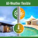 SKYWARD 304 Stainless Steel short Garden Hose 8 ft with Female to Female Metal Connector,Easy to Use & Store, Anti-Leakage Hose, High Water Flow (8ft)