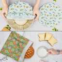 2 Pack Reusable Bread Bags and 2 Pack Bowl Cover with TPU lining,Sourdough Bags with Bread Proofing Cover for Storage and Sourdough Proofing