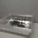 RooTrimmer 10 Pcs Humidity Dome, Plastic Clear Seed Starter Dome 1020 Tray Covers Humidifying and Insulating for Greenhouse Germination and Garden Growing (21.5"11.5", 3.15" Height, 10-Pack)