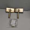 Grandeur 825362 Carre Plate Privacy with Georgetown Lever in Vintage Brass, Privacy - 2.375