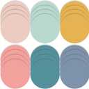 Lincia 24 Pack Colorful Erase Dots Circles 10.5 Inch Removable Vinyl Spot Dry Erase Desktop Writing Spots Set for Classroom Table Teacher Students School Home Desk Wall (Fresh Colors)
