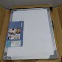 Small Dry Erase White Board  TANKEE Magnetic Desktop Foldable Whiteboard Portable Mini Easel Double Sided on Table Top with Holder for Drawing, Teacher Instruction, Memo Board (Gray)