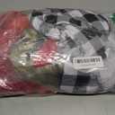 Christmas Red Costume Women Adult Dress with Wig Hooded Robe Necklace Costume for Christmas (X-Large)