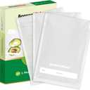 Bonsenkitchen Precut Vacuum Sealer Bags, 50 Pint 6" x 9" Food Sealer Bags, Food Grade, BPA Free, Heavy Duty, Customized Size Vacuum Bags for Vac Storage, Meal Prep or Sous Vide Cooking