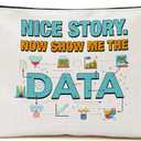 2 x Funny Data Analyst Gift Makeup Bag Novelty Computer Science Gifts Cute Travel Accessories Bag Humor Engineer Gifts Christmas Birthday Gift Idea for Women Coworker Colleague Data Scientist Cosmetic Bag