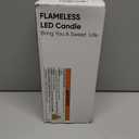 Homemory 12 Pcs Waxy Flameless Taper Candles with Remote, Flickering Battery Operated Taper Candles, Led Flameless Candlesticks Classic Tall Candle for Home, Wedding, Party, Ivory, 9.6 inches