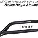RUTU Handlebars for Surron Mid Riser,31.8mm Thickened Dirt Bike Handlebar 6061 Aluminum with Reducing Craft Fits Surron Light Bee Talaria Sting Electirc Motorcycle-Black