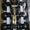 [3 Pack] BESTTEN Keyed Entry Door Knob, Entrance Door Lock, Keyed Different, Standard Ball, Matte Black