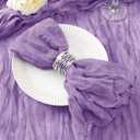 50 Pack Lavender Cheesecloth Napkins Washable Summer Purple Cloth Napkins Set of 50 Cotton Gauze Table Napkins Bulk 21x21 Inches for Wedding Bridal Baby Shower Dinner Birthday Party