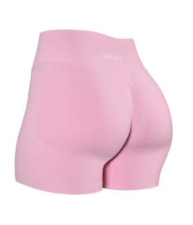 AUROLA Influence Workout Shorts for Women Sweet Pink (Small - Medium)