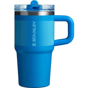 STANLEY Quencher ProTour Flip Straw Tumbler with Leakproof Lid | Built-In Straw & Handle | Cupholder Compatible for Travel | Insulated Stainless Steel Cup | BPA-Free (20 Ounces, Azure Fade)