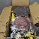 Drywall Sander, Electric Drywall Sander with Vacuum, Automatic Dust Removal, 7 Variable Speed, 900-1800RPM, 26 Power Cord, Labor-Saving Handle and Patented Fixture for Ceiling Sanding, LED Light