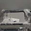 Stainless Steel Cat Litter Box with Enclosure, Large Litter Box for Cats and Kittens, Smooth Easy Clean Interior, Durable Metal Design with Cover, Litter Shovel, Pad and Footboard Included (Black)