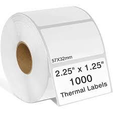 2.25" x 1.25" 3-Proof White Direct Thermal Labels for Zebra ZD410 ZD411 LP2824 ZD421 ZD420 GK420D, 23 Rolls 12000 Pcs 2-1/4x1-1/4 Barcode Return Address Labels Used with Rollo MUNBYN