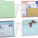 Gawerk 4 Pack Clear Single Pocket Wall File Holder Hanging Wall Organizer, Wall Mount Mails Magazines Organizer for Office and Home