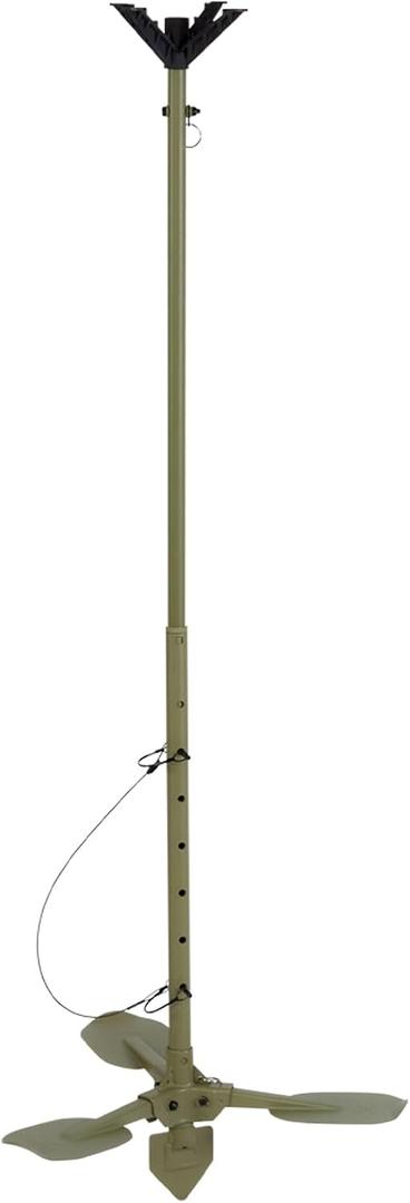Avian-X Ultimate Gear Stick for Waterfowl Hunting - Lightweight Durable Solid Stable Adjustable OD Green Powder-Coated Stick with Carry Strap, One Size