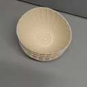 Mini Banneton Basket,6 Pcs 5 Inch Small Sourdough Banneton Bread Proofing Basket Set Round Proofing Bowl for Sourdough Loaf Pans Bread Baking Supplies (Beige)