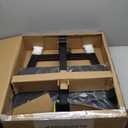 Mobile Folding Desk 25 Inch - No Assembly Sit-Stand Desk,Height Adjustable Rolling Laptop Desk, Space-Saving Portable Desk with Wheels for Home Office Craft & Study, Black