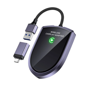 Wireless CarPlay Adapter for Apple iPhone (2025 Upgrade) – Instant Wireless CarPlay, Ultra-Low Latency, Stable Connection, Mini Bluetooth Dongle for iOS 10+ & Cars 2016+, Plug & Play Type-C