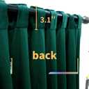 Aljctns Emerald Green Velvet Curtains 84 inches Long Luxury 80% Blackout Curtains for Bedroom Living Room,Thermal Insulated Super Soft Window Drapes Rod Pocket & Back Tab, 52" W x 84" L, 2 Panels