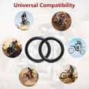 2.50-16 4PR TT 36P Dirt Bike Front/Rear Tire and Heavy Duty Inner Tube Compatible with 2.50-16 Off Road Pit Bike/Motorcycle Tire(P-121)