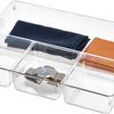 iDesign Vanity/Cosmetic Organizer, Set of 1, Clear