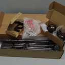 KAMANINA Curtain Rods for Windows 72 to 144 Inches (6-12ft) Long Heavy Duty Curtain Rod, 7/8 Inch Adjustable Decorative Drapery Rods with Netted Texture Finials, Bronze, Size: 32-144"