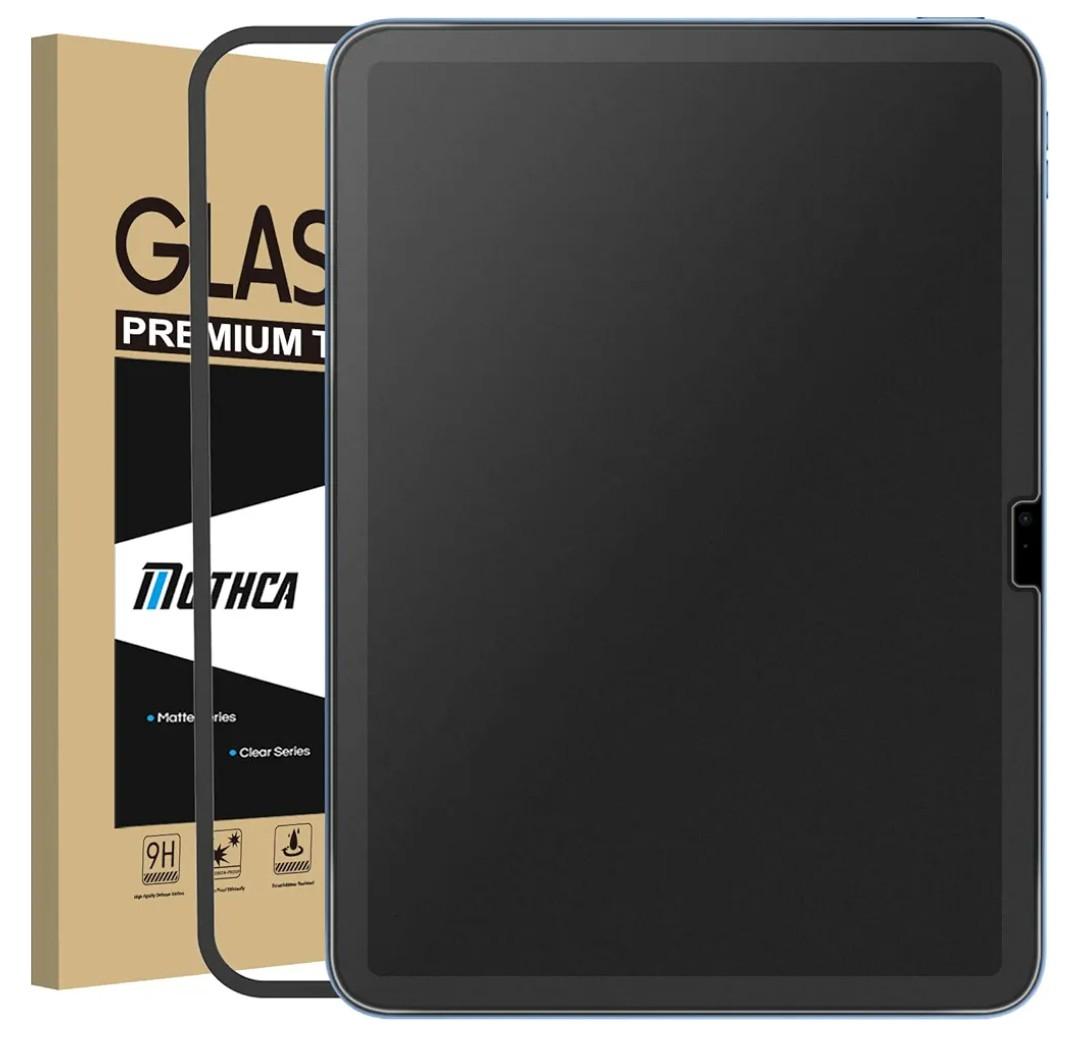 Mothca Matte Glass Screen Protector for iPad 11-inch A16 2025 (11th Generation) / iPad 10th Generation 10.9-inch 2022 Anti-Glare & Anti-Fingerprint Tempered Glass (Not Privacy) with Alignment Frame