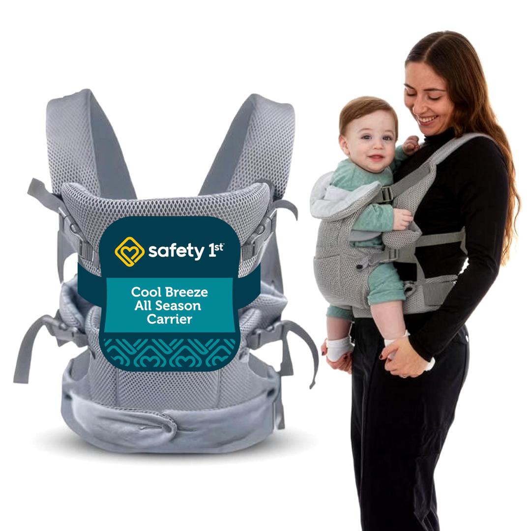 Safety 1st Baby Carrier, Grey, Newborn to Toddler 7-32 lbs