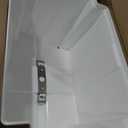 White Plastic Replacement Lid Cover with Metal Latch Bracket Assembly