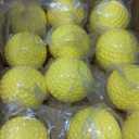 Dimpled Softballs 11 Inch Pitching Machine Softballs for Hitting and Fielding Practice12PACK one Dozen (yellow)