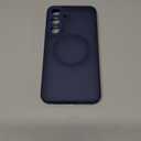 CANSHN Designed for Samsung Galaxy S25 Plus Case (2025) [Full Camera Protection] [Compatible with Magsafe] Translucent Matte Back Protective Phone Cover, Deep Blue