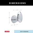 DELTA FAUCET 73835 Lahara Wall Mounted Towel Hook in Polished Chrome (Robe Hook (Pack of 1))