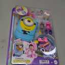 Polly Pocket & Minions Playset with 1 Doll, 2 Minions Figures & Fluffy the Unicorn Toy, Collectible Compact with 9 Accessories
