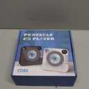 CD Player with HiFi Dual Speaker Bluetooth,Desktop CD Player for Home Black with Remote Control,Dust Cover,LCD Display,Sleep Timer,EQ Sound,USB/AUX/3.5mm Earphone Jack Kids,Gift