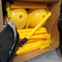 Realspring 2 Set Football Goal Post Yard Football Chairs Outdoor Games Outdoor Toss Goal Post Set for Backyard, Beach, Park, Tournaments, Sports Training