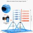 VEVOR Gymnastic Bars for Kids, 140 lbs Capacity Folding Training Kip Bar with Mat, Adjustable Height Gymnastic Horizontal Bar for Home, Training Equipment for Indoor Outdoor, Easy to Assemble