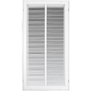 Howeall 14"W x 30"H [Duct Opening Size] Steel Return Air Filter Grille - Removable Face/Door for 1 inch Filters -HVAC Vent Cover Grill - White [Outer Dimensions: 16 5/8"W X 32 5/8"H]