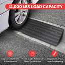 Pyle Car Driveway Curbside Bridge Ramp - Heavy Duty Rubber Threshold Curb Ramp, Used for Loading Dock, Garage, Sidewalk, Truck, Scooter, Bike, Motorcycle, Wheelchair Mobility, Other Vehicle - Pyle