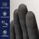 Adenna PHM912 Phantom 6 Mil Powder-Free Latex Gloves, Medical Grade, Black, Small, (Pack of 1000)