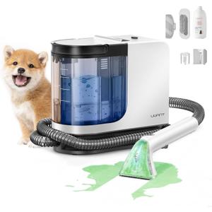uwant Portable Carpet Cleaner 18Kpa Powerful Suction Carpet Cleaner Machine for Pets, Cars, Furniture with Cleaning Tools& Solution Low Noise Technology Upholstery Cleaner for Home, Rugs, Spot