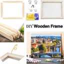 2 Pack 12"x16"Canvas Stretcher Bars, DIY Wood Canvas Frames Kit, Wooden Art Frames, Wood Stretching Bars for Gallery Wrap Oil Painting Posters and Canvas Arts (12" x16)