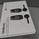 DESLOC C100 Keyless Entry Door Lock with 2 Lever Handles, Visual Display