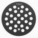 4-1/4 Inch Screw-in Round Shower Drain Cover Replacement Floor Drainer Grate with Screws Matte Black