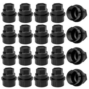 24pcs 15646250 611607 Lug Nuts Plastic Cover Wheel Center Cap for Cadillac Escalade, for Chevrolet Avalanche 1500 for C1500 C2500 C3500 Tahoe, for GMC K1500 K2500 K3500 for Savana 1500 2500 3500 Yukon