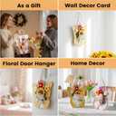 Crochet Flowers Sunflower Artificial Flowers, Handmade Knitted Faux Flower Included Gift Bag & Greeting Card for Birthday Gifts, Home Decoration, Gifting to Friends and Family