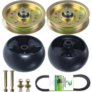 2 Pack 756-04129b Idler Pulley 4.25 with 954-04060B Belt 734-04155 Replaces 753-08171 Idler Pulley kit 756-04129C 956-04129C 756-04129 Idler Pulley 956-04129 753-08068 753-08068A