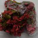 Bougainvillea Artificial Flowers Fake Plants for Outdoors Winter Decoration, 2 pcs Faux Long Trailing Vines UV Resistant Look Real Red Silk Flowers for Outside Planter Front Door Porch Urn Yard Patio