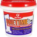 Red Devil 0542 ONETIME Lightweight Spackle Wall Repair, Spackling for Holes Drywall, 1/2 Pint, White, 8 Ounce, Made in USA