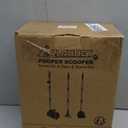 LANNEY Pooper Scooper - 38" Long Adjustable Metal Handle Dog Pooper Scooper Swivel Bin & Rake & Spade with 50 Bags Attachment, Portable Heavy Duty Dog Poop Scooper for Yard Dogs Large Medium Small (Black and green)